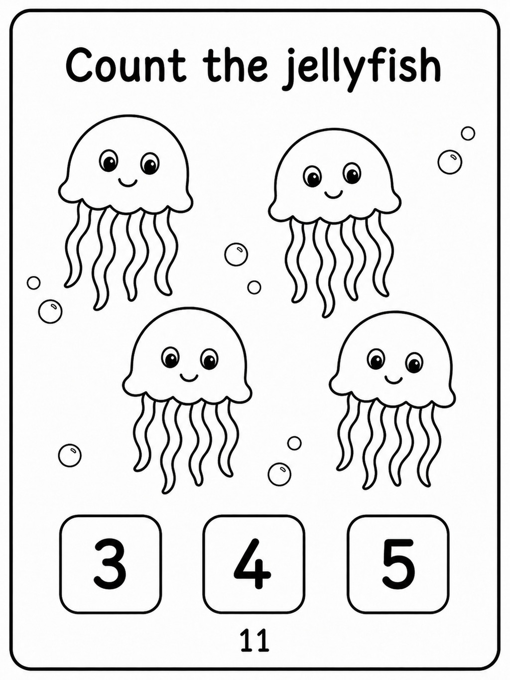 Ocean Animals Activity Book – 30 Printable Coloring Pages (PDF)