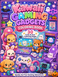 Kawaii Gaming Gadgets Coloring Book – Digital Download – 30 Printable Coloring Pages (PDF)
