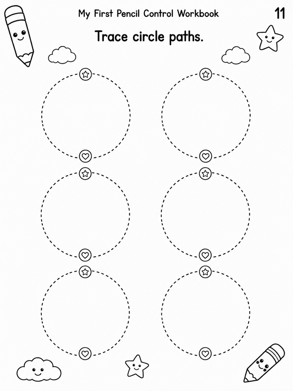 My First Pencil Control Workbook – 30 Printable Pages (PDF)