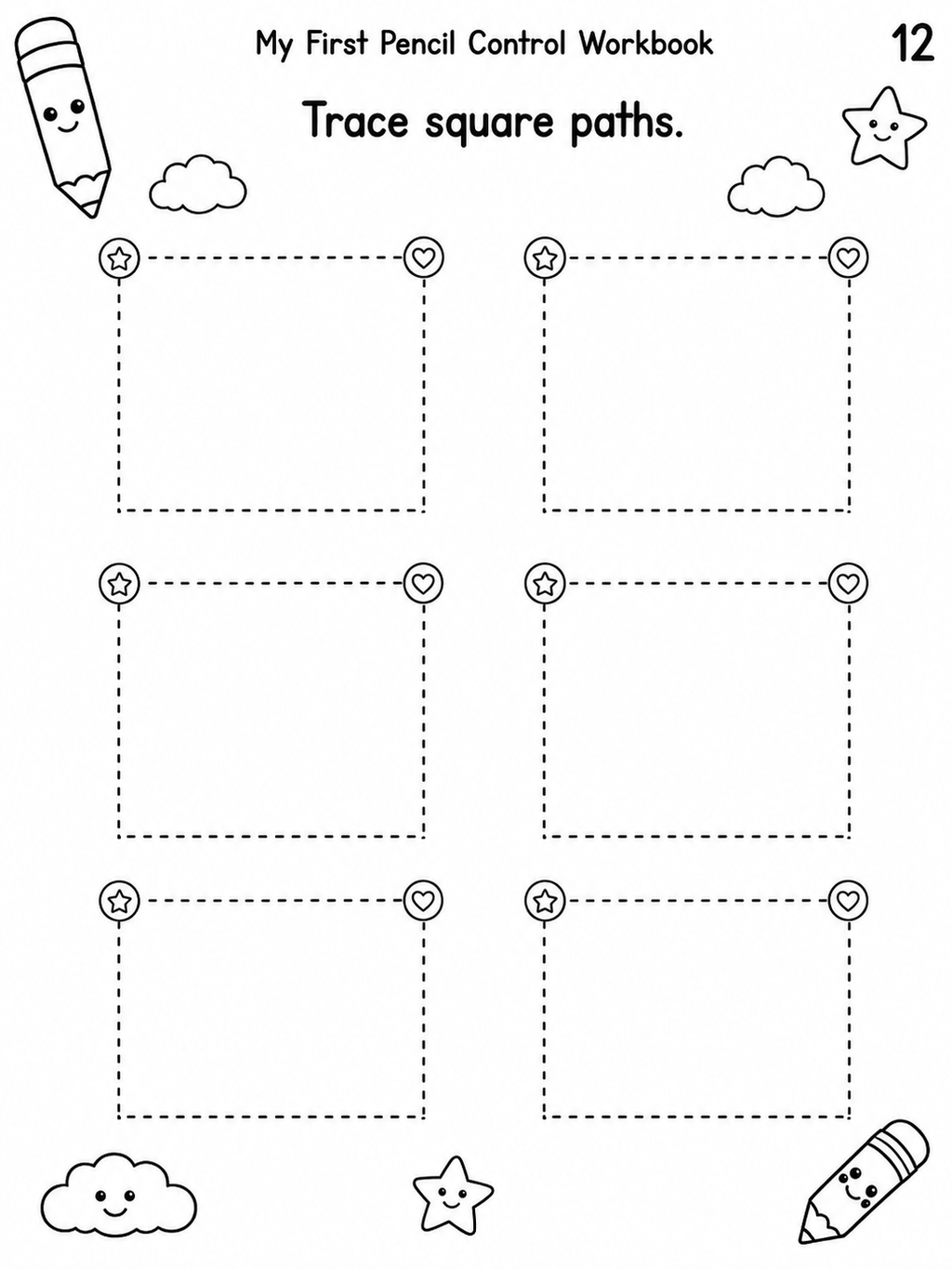 My First Pencil Control Workbook – 30 Printable Pages (PDF)