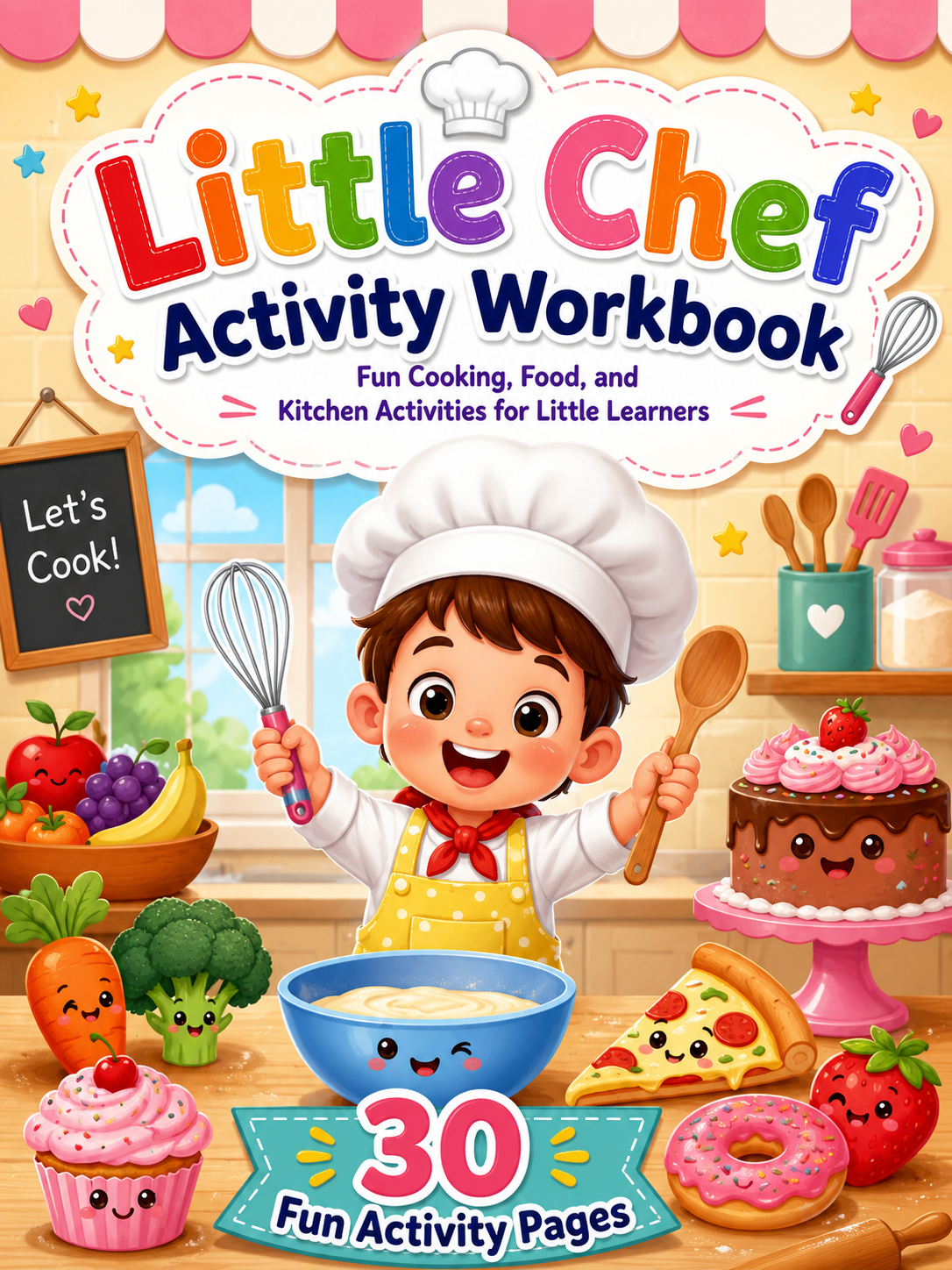 Little Chef workbook – 30 Printable Pages (PDF)
