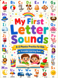 My First Letter Sounds: A–Z Phonics Practice for Kids | Printable Digital Workbook - Digital Download – 26 Printable Pages