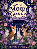 Magical Moon Garden Coloring Book - Digital Download – 30 Printable Coloring Pages (PDF)