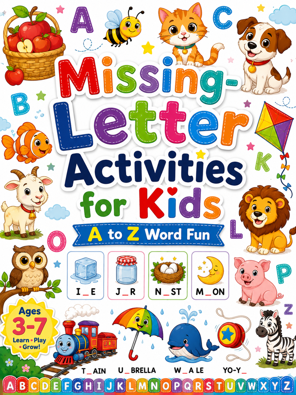 Complete the Word - Digital Download – 26 Printable Pages