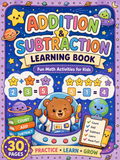 Addition & Subtraction Learning Book – Digital Download – 30 Printable Coloring Pages (PDF)