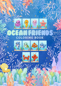 Ocean Friends Coloring Book –Digital Download 10 Printable Coloring Page (PDF)
