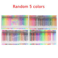 100/5Pcs Gel Pen Set 100 Colored Gel Pens for Coloring Books Drawing Doodle Crafts Scrapbooks Journaling Planner School Supplies